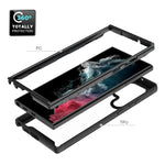 Custodia protettiva trasparente TPU+PC per Samsung Galaxy S23 Ult