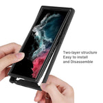 Custodia protettiva trasparente TPU+PC per Samsung Galaxy S23 Ult