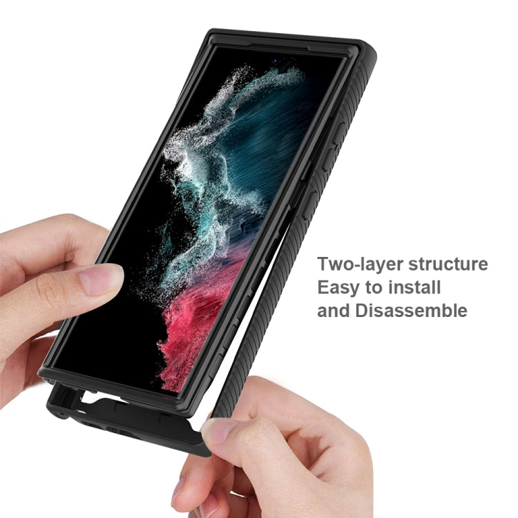 Custodia protettiva trasparente TPU+PC per Samsung Galaxy S23 Ult