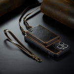 Custodia con cerniera e cordino per iPhone 14 Pro Max