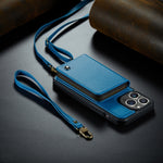 Custodia con cerniera e cordino per iPhone 14 Pro Max