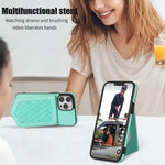Custodia RFID con cordino e specchio per iPhone 14 Pro Max