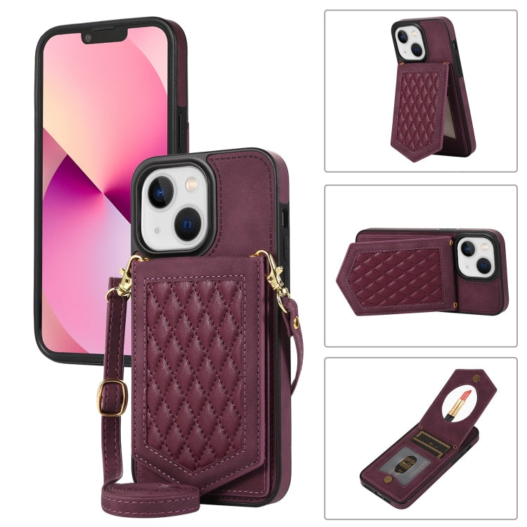 Custodia RFID con cordino e specchio per iPhone 14 Pro Max