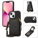 Custodia RFID con cordino e specchio per iPhone 14 Pro Max