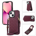Custodia smartphone RFID con cordino e specchio per iPhone 13