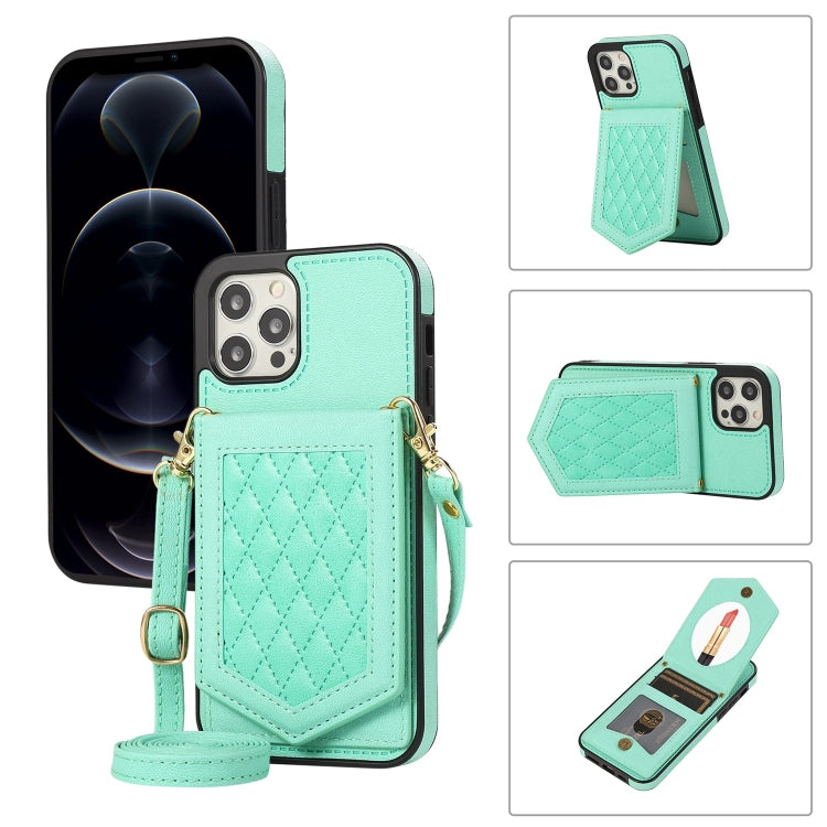 Custodia smartphone RFID con cordino e specchio per iPhone 12 Pro