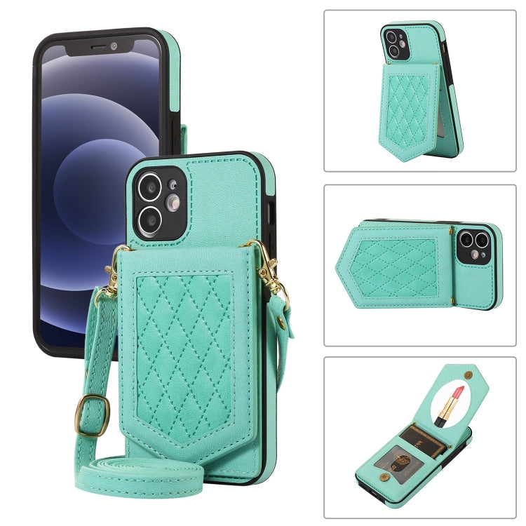 Custodia smartphone RFID con cordino e specchio per iPhone 12 Pro