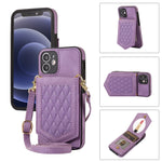 Custodia smartphone RFID con cordino e specchio per iPhone 12 Pro