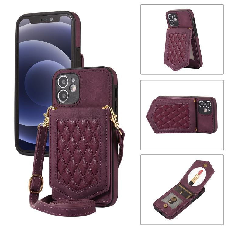Custodia smartphone RFID con cordino e specchio per iPhone 12 Pro
