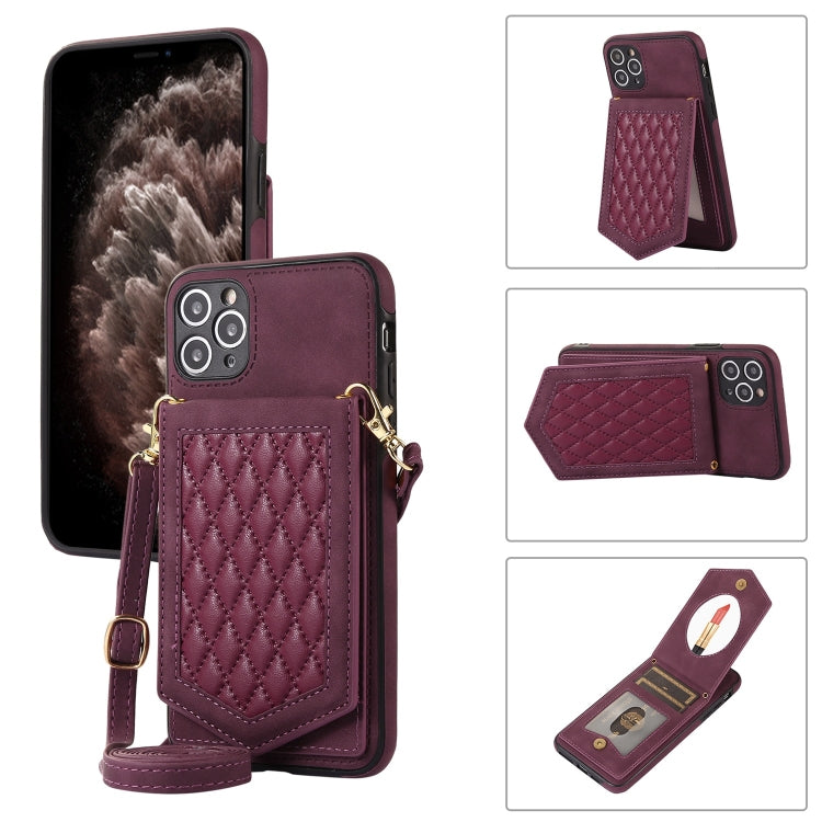 Custodia smartphone RFID con cordino e specchio per iPhone 12 Pro