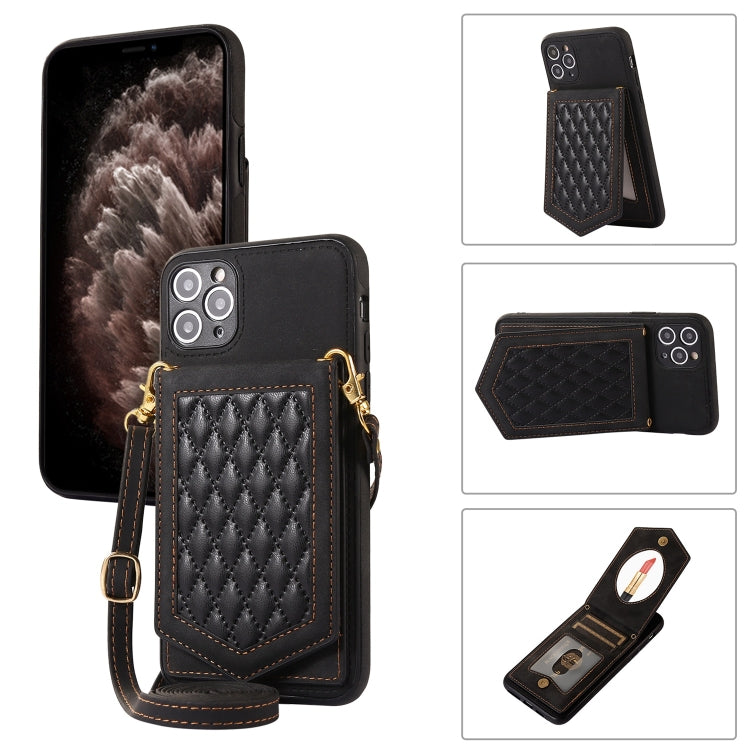 Custodia smartphone RFID con cordino e specchio per iPhone 12 Pro