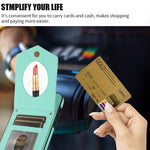Custodia smartphone con trama rombica e specchio per iPhone 6/6s
