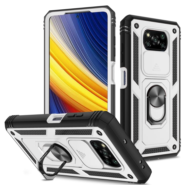 Custodia TPU con fotocamera scorrevole per Xiaomi Poco X3 NFC