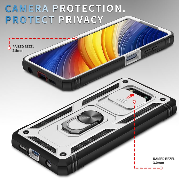 Custodia TPU con fotocamera scorrevole per Xiaomi Poco X3 NFC