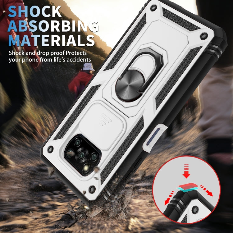 Custodia TPU con fotocamera scorrevole per Xiaomi Poco X3 NFC