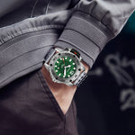 Orologio da uomo al quarzo con cinturino in acciaio inox