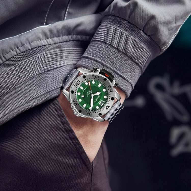 Orologio da uomo al quarzo con cinturino in acciaio inox
