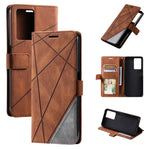 Custodia in pelle con giunture per Samsung Galaxy S23+ 5G