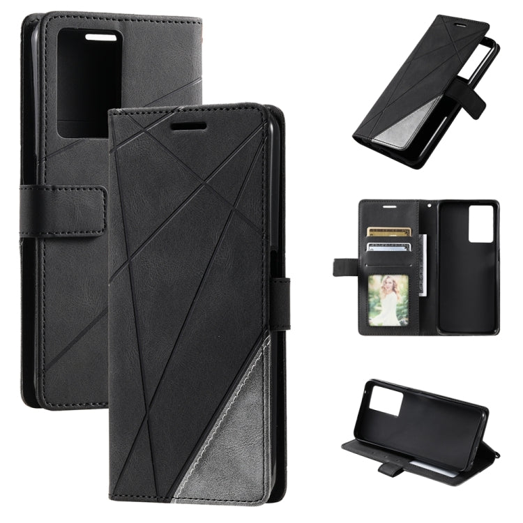 Custodia in pelle con giunture per Samsung Galaxy S23+ 5G