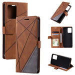 Custodia in pelle con giunture per Samsung Galaxy S23+ 5G