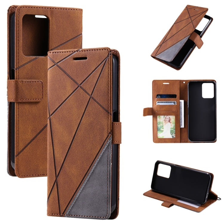 Custodia in pelle con giunture per Samsung Galaxy S23+ 5G