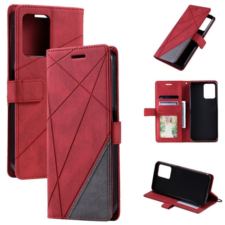 Custodia in pelle con giunture per Samsung Galaxy S23+ 5G