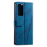 Custodia in pelle con giunture per smartphone compatibili