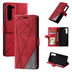 Custodia in pelle con giunture per Samsung Galaxy S23+ 5G