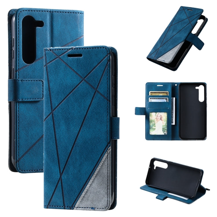 Custodia in pelle con giunture per Samsung Galaxy S23+ 5G