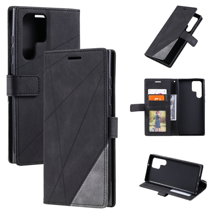 Custodia in pelle con giunture per smartphone compatibili