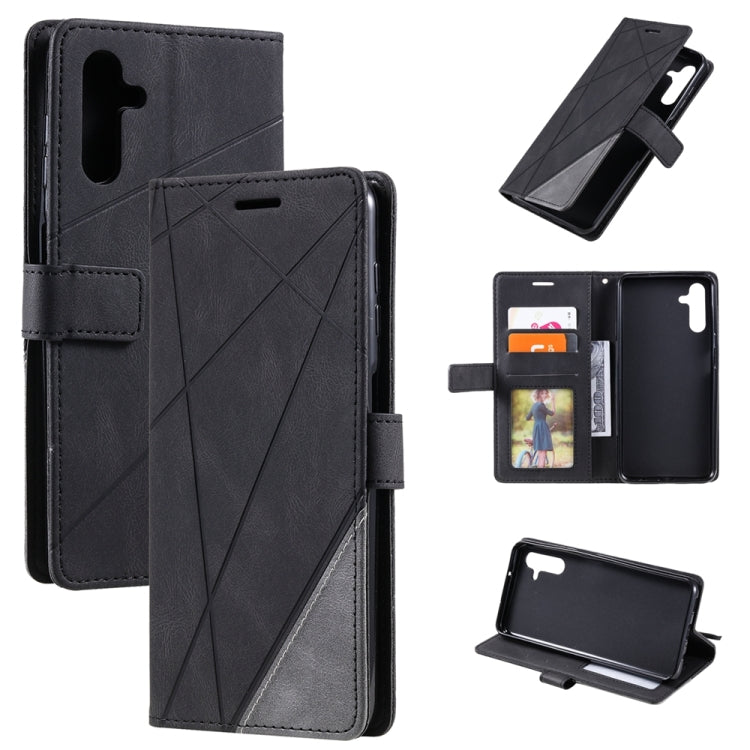 Custodia in pelle con giunture per smartphone compatibili