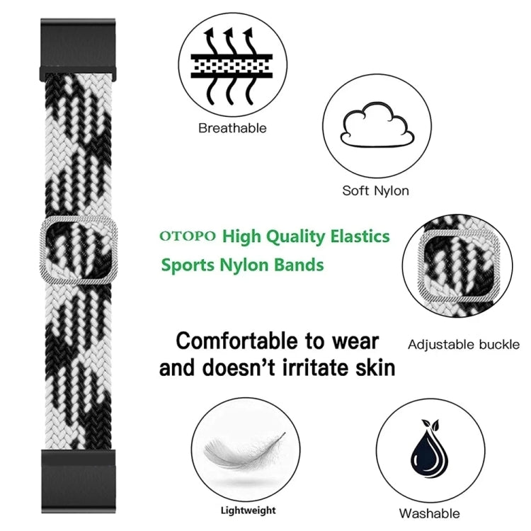 Cinturino elastico in nylon regolabile per Garmin Fenix 7X