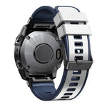 Cinturino in silicone bicolore 22 mm per Garmin Fenix 7