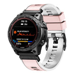 Cinturino in silicone bicolore 22 mm per Garmin Fenix 7