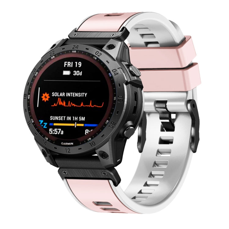 Cinturino in silicone bicolore 22 mm per Garmin Fenix 7