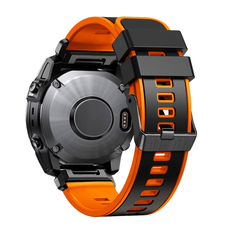 Cinturino in silicone bicolore 22 mm per Garmin Fenix 7