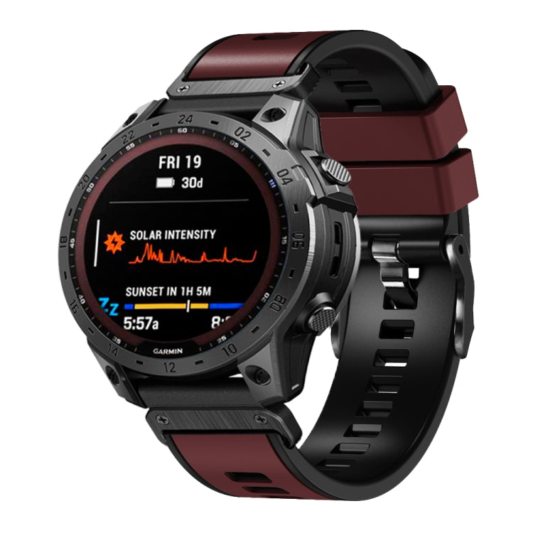 Cinturino in silicone bicolore 22 mm per Garmin Fenix 7