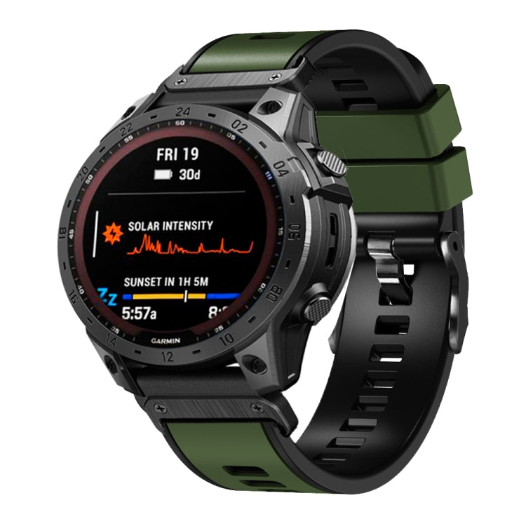 Cinturino in silicone bicolore 22 mm per Garmin Fenix 7