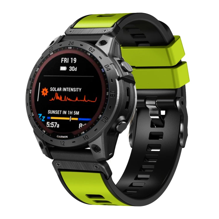 Cinturino in silicone bicolore 22 mm per Garmin Fenix 7