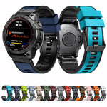 Cinturino in silicone bicolore 22 mm per Garmin Fenix 7