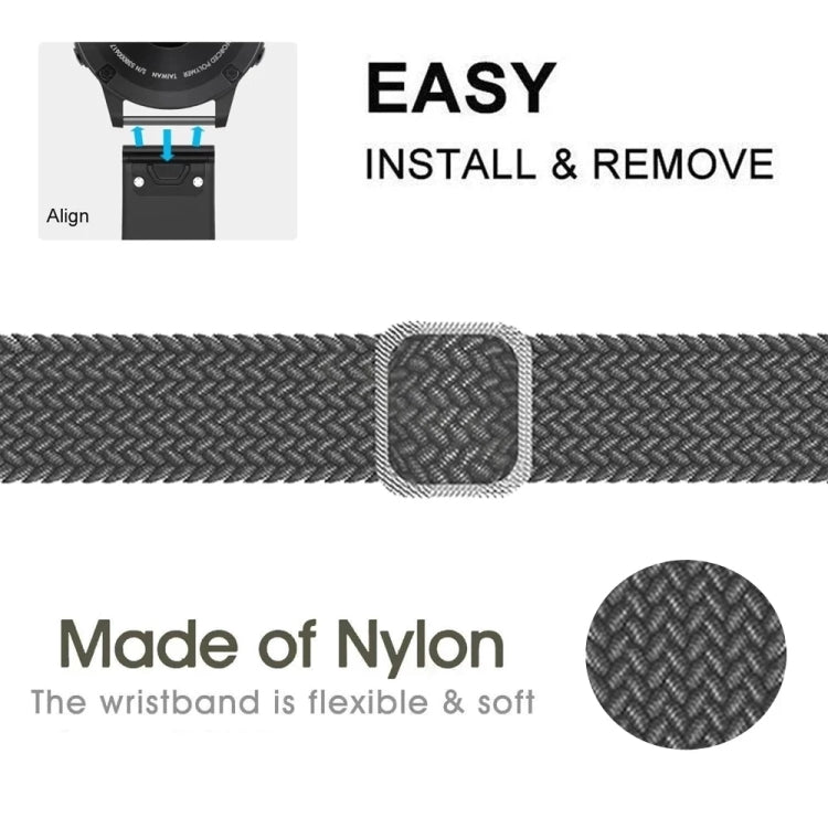 Cinturino elastico intrecciato in nylon per Garmin Fenix 7