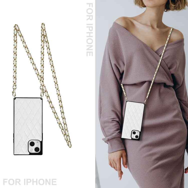Custodia in pelle microfibra a tracolla per iPhone 14 Pro Max