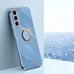 Custodia TPU elettrolitico con supporto anello per Galaxy S23 Ult