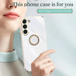 Custodia TPU elettrolitico con supporto anello per Galaxy S23 Ult