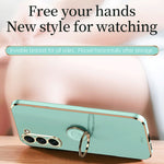 Custodia TPU elettrolitico con supporto anello per Galaxy S23 Ult