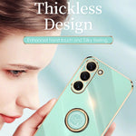 Custodia TPU elettrolitico con supporto anello per Galaxy S23 Ult