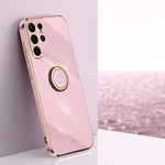 Custodia TPU elettrolitico con supporto anello per Galaxy S23 Ult