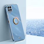 Custodia TPU elettrolitico con anello per Samsung Galaxy M33