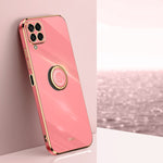 Custodia TPU elettrolitico con anello per Samsung Galaxy M33