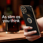 Custodia TPU elettrolitico con anello per Samsung Galaxy M33